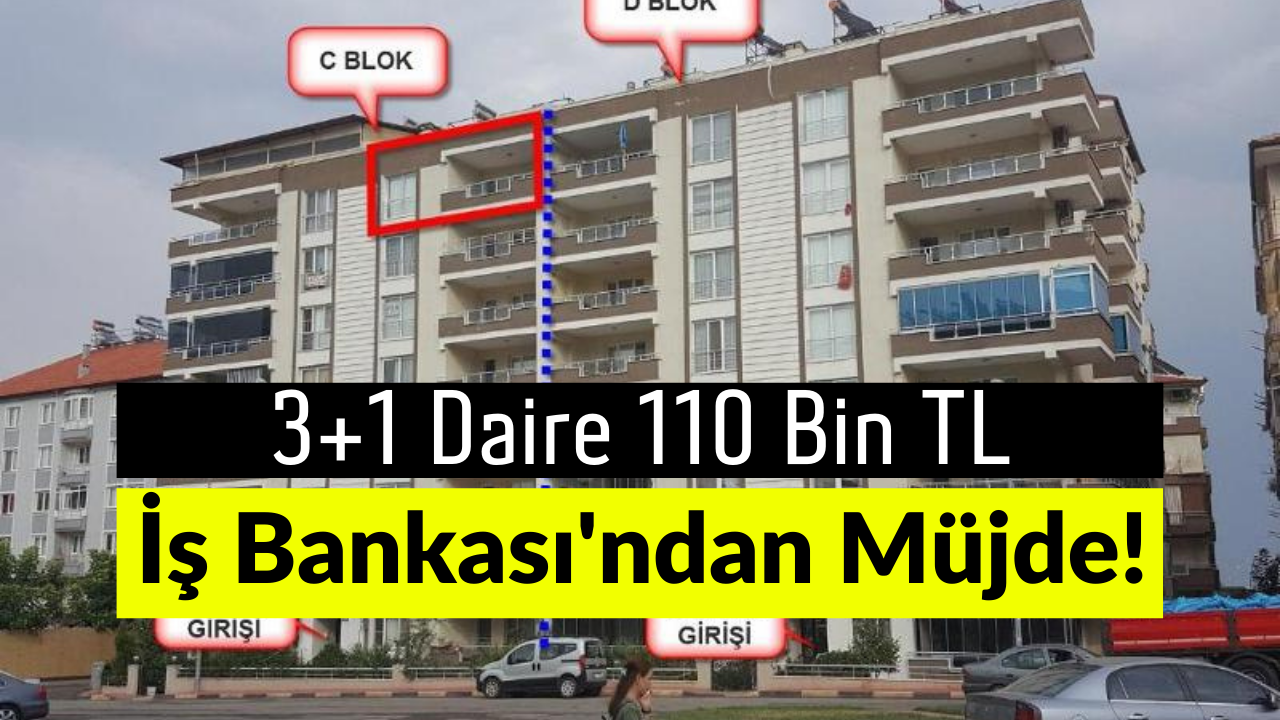 is bankasi ndan 3 1 daire 110 bin tl ye satiliyor