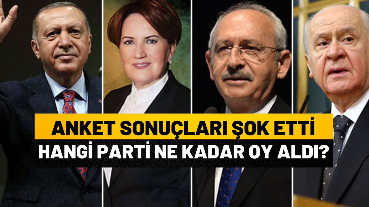 Son siyasi anket paylaşıldı: herkesi şok eden sonuçlar! O partiler kan kaybetti!