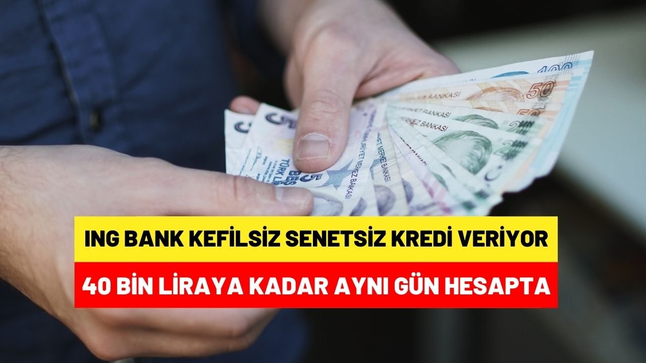 Kefilsiz, senetsiz 40 bin liralık kredi veriliyor