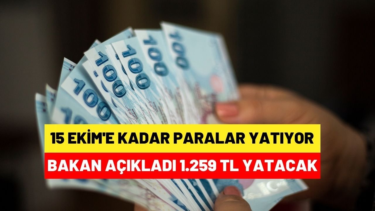 15 Ekim’de paralar hesaba yatacak