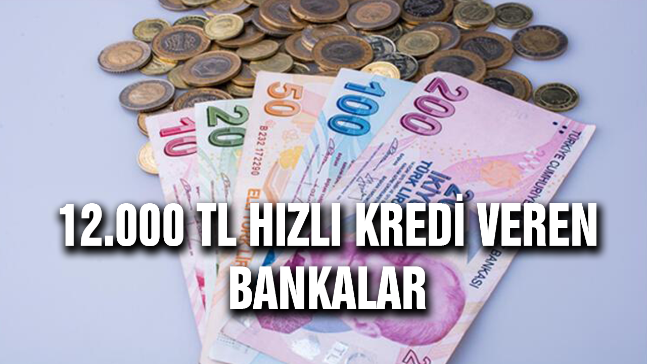 Bu Bankalar 12.000 TL Hızlı Kredi Veriyor. Başvuru Şartları Yayınlandı