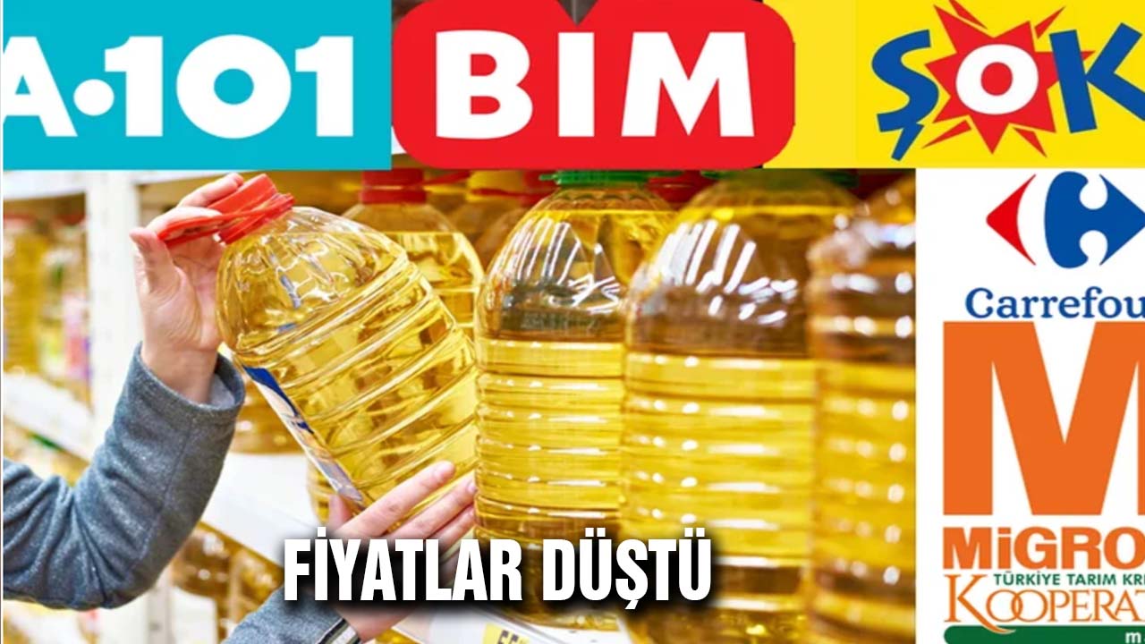 Ayçiçek yağı 20 liraya düştü! A101, BİM, ŞOK, Migros Ayçiçek Yağı güncel fiyatları