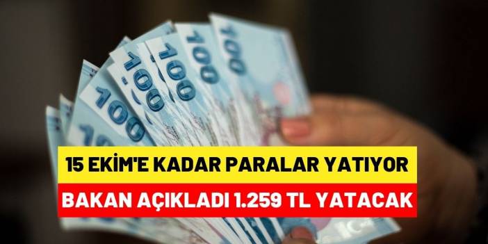 15 Ekim’de paralar hesaba yatacak
