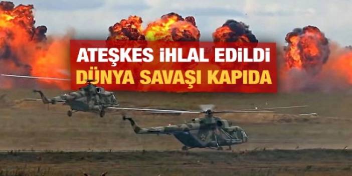 Ateşkesi ihlal edip 4 bölgeye  saldırdılar